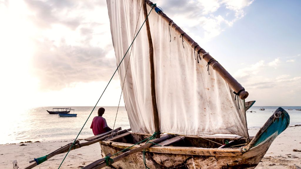 Sailing in a dhow
