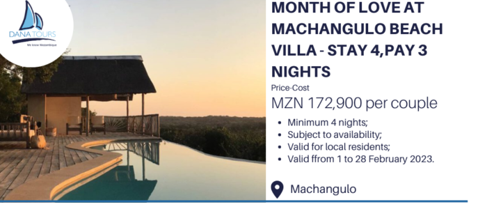 Month of Love at Machangulo Beach Villas Stay 4Pay 3 Nights.