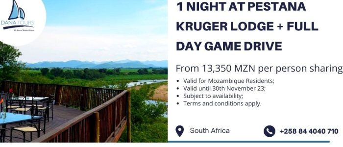 1 night Pestana Kruger Lodge Facebook